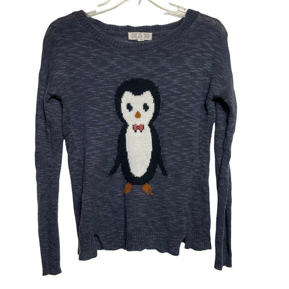 Pink Rose Penguin Sweater S ‎ (2619) - Picture 1 of 6